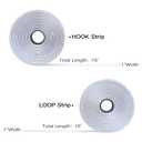 BQS 1" Width Self Adhesive Hook and Loop Sticky Back Tape Fastener 16 feet(White)