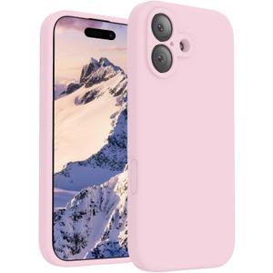 FireNova Magnetic for iPhone 17 Case, Compatible with MagSafe, [Integrated Silicone Camera Control Button] [Camera Protection] Anti-Scratch Microfiber Lining Phone Case, 6.3", Chalk Pink