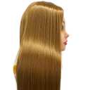 26"-28" Light Auburn Hair Mannequin Head Practicing Braiding, Cosmetology Mannequin Head with Hair for Styling, Training Doll Head for Group Practice Braids Skills and Have Fun