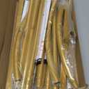 Metal Arch Backdrop Stand 7.2FT+6FT Wedding Arch Backdrop Stand Set of 2 Gold Backdrop Arch Stand Wedding Arch Frame for Wedding Ceremony Birthday Party Decoration Arbors of Metal