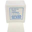 4-13521 Coverslips, Glass, 22 mm x 22 mm, #1 Thickness, Box of 100