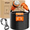 Nilight 50 Amp 25FT RV Locking Extension Cord 250V Heavy Duty 6/3+8/1 Gauge Pure Copper STW Wire ETL Listed 4 Prong 14-50P SS2-50R 50F/50M Cable Suit for Trailer Campers Caravan