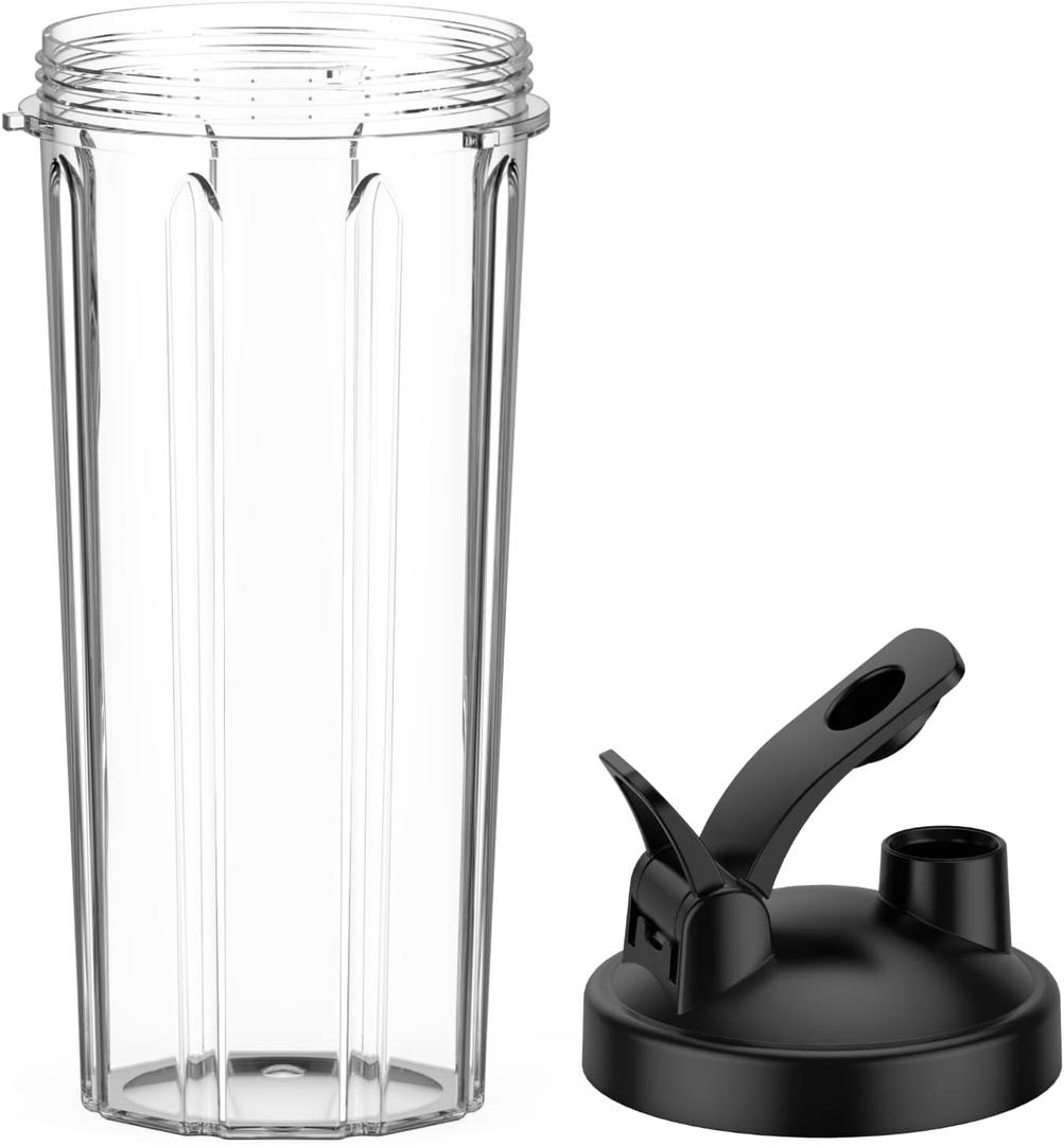 KOIOS BL319B Blender Cup with To-go Lid Replacement,22OZ Blender Cups,Compatible BL219B, BL328B, BL337B, BL309B Smoothies Blender