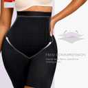 SHAPELLX Shapewear For Women Tummy Control High Waisted Body Shaper Shorts Butt Lifting Shapewear Higher Power Panties (Black, XL)
