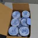 150 Count 4 Gallon Trash Bags Drawstring - 1.1 Mil Heavy Duty Small Garbage Bags Unscented for Bathroom, 15 Liter Thick Plastic Wastebasket Liners for Toilet Office and Bedroom