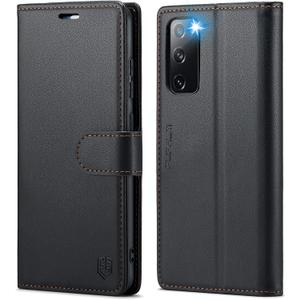 Wallet Case for Samsung Galaxy S20 FE 5G, RFID Blocking Credit Card Holder, PU Leather Folio Flip Kickstand Protective Shockproof Cover for Samsung S20 FE (Black)
