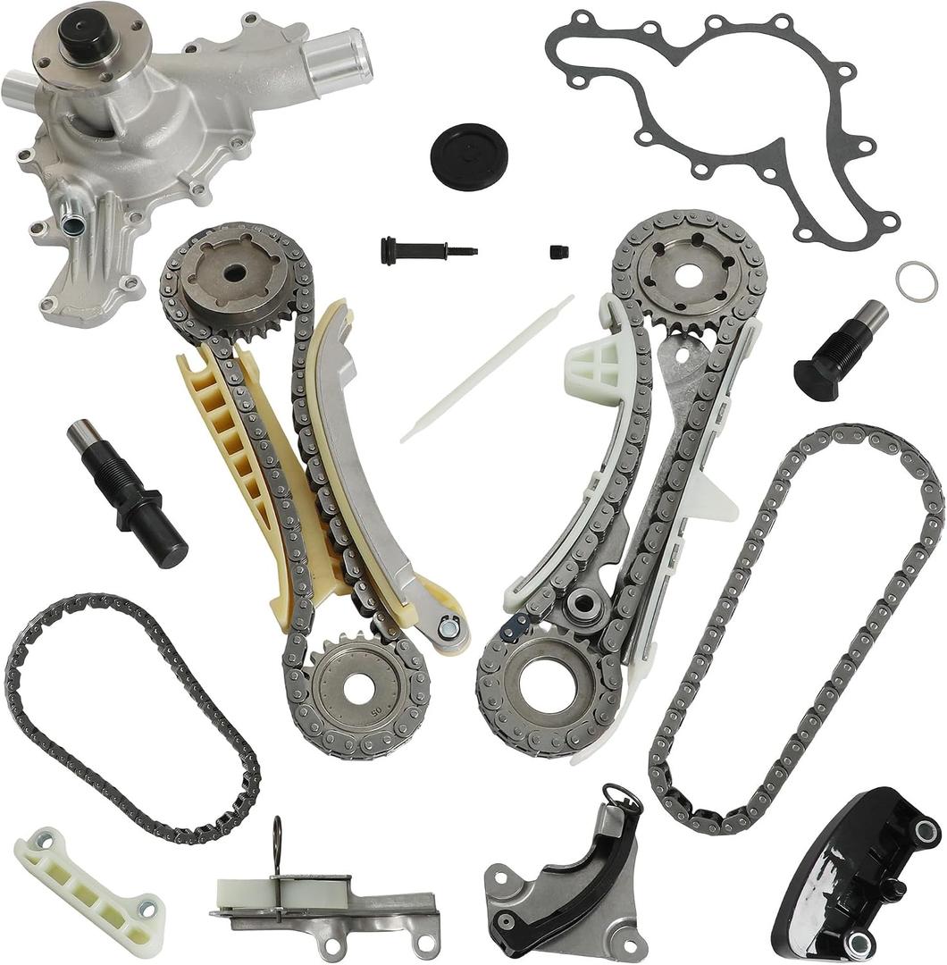 Timing Chain Kit & Sprocket Water Pump Fit For Ford Explorer 4.0L 1997-2009,Fit For Mountaineer 1998-2009 4.0L Fit For Ford Explorer Sport Trac 2001-2009 4.0L Fit For Ranger 2001-09 4.0L 4L2Z-6M290-AA