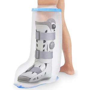 Waterproof Extra Wide Leg Cast Cover for Shower Adults, Extra Large Leg Shower Cover with NonSlip Bottom, Watertight Foot Protector for Plus Size Adults Surgery Shower Boot