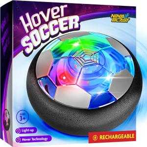 Ninja Blast Hover Soccer Light-Up Ball, Indoor Toy Games Gifts for Birthday, Kids, Boys for Age - 3 Years and up