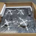 24 Inch Gas Cooktop, 4 Burner Gas Stove Top, Built-In or Countertop Design, Black Tempered Glass, NG/LPG Convertible, Flame Failure Protection, Ideal for Home Kitchens, RVs & Compact Spaces