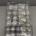 Mr. Pen Assorted Christmas Ball Ornaments Set, 77 pcs, Silver, Shatterproof, Bulk Ornaments for Christmas Tree