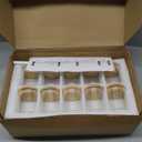 12pcs Glass Food Storage Jars with Bamboo Lids Airtight Containers for Sugar Beans Cereal and Tea Easy to Clean for Kitchen Organization