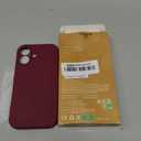 Miracase Compatible with iPhone 16 Case, [Soft Anti-Scratch Microfiber Lining], Compatible with MagSafe, Liquid Silicone Case Shockproof Drop Protection Phone Case for 16,Wine Red