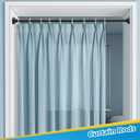 2pcs Spring Tension Rods 33 to 45 inch Adjustable Small Tension Curtain Rod No Drilling Expandable Tension Rod Black Spring Loaded Curtain Rods for Windows, Doorway, Closet