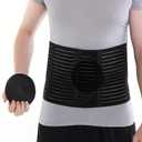 Umbilical Hernia Belt for Men & Women, Abdominal Binder Support for Belly Button Hernia Support, Pain and Discomfort Relief from Umbilical, Navel, Ventral and Incisional Hernias (37"-47" L/XL)