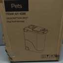 Ashfield & Harkness Airtight Pet Food Storage Container, up to 30 Lbs/ 36 Qt for Dog Cat Bird and Other Pet Food Storage, Easy Acces Including Scoup, Easy Access, Lightweight Keeps Pet Food Fresh (White)