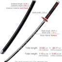Zisu Demon Katana Sword, About 41 inches, Hashira Pillars & Protagonist Katana for Cosplay Purpose, Anime Original Texture, Medium
