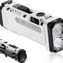 WUBEN X4 EDC Flat Flashlight with RGB Light, 1500 Lumens Mini Flashlight with Tactical Switch and Magnetic, IP68 Portable Pocket Clip USB C Flash Light for Camping, Checking, Emergencies (White)