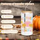 UV DTF Cup Wraps for 16 oz - 18 Sheet Fall UV DTF Transfer Stickers, Fall Cup Wraps for Glass, Harvest Waterproof Decals, Autumn Festival DIY Crafts for Family