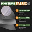 RAINDEWAY 10x10 Feet White Tarp Waterproof,7Mil Thick,Finished Size,UV Resistant,Multipurpose Poly Tarp Cover with Metal Grommets and Reinforced Edges,White Tarps