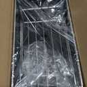 MOUKABAL Sponge Holder for Kitchen Sink  Rustproof Stainless Steel, 360 Rotating Drain Pipe, Large Counter Organizer with Drip Tray for Sponges, Brushes & Dish Cloths Black