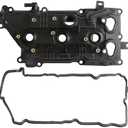 Mocar7 Left Driver Side Engine Valve Cover Compatible with 2017-2024 Nissan Pathfinder Pathfinder Platinum Rock Creek Infiniti QX60 3.5L V6.  Missing Parts
