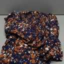 RWJ Women's Plus Size Fall Dress Long Sleeve Square Neck Floral Print Smocked A Line Boho Flowy Maxi Dresses with Pockets 1XL