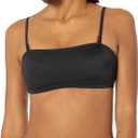 Amazon Essentials Womens Bandeau Swim Top (Medium, Washed Black)