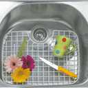 Better Houseware D-Shape Sink Protector Grid - White, 18 x 12.125