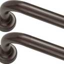 Warm Gold Curtain Rods 2 Pack,1 Inch Disc Curtain Rods for Windows 66 to 120",Blackout Wrap Around Curtain Rod with Aluminum Finials and Brackets,No Screw Disassembly Adjustable Curved Curtain Rod