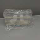 Martha Stewart Kerry Plastic Stackable Office Desk Drawer Organizers, Set of 8, with Gold Trim