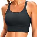 Women Sports Bra Swim Tops - Crop Bikini Top Supportive Bathing Suit Top Swimwear XL
