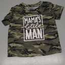 Mom and Son Matching Outfits Mama and Mama's Litter Man Print Shirts Cute Mom and Son Mothers Gifts (T, 18-24 Months)