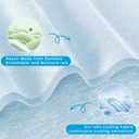 HYLEORY Cooling Blankets for Hot Sleepers, Cool Summer Blanket Keep Body Cool for Night Sweats Double Sided Lightweight Breathable Blanket for Bed Couch Sofa, King (108"x90"), Light Blue