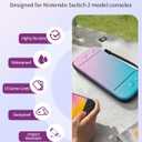Honghao Case for Nintendo Switch 2 , Travel Carrying Case for Switch 2, Ultra-thin Protective Bag for Storage Nintendo 2 Accessories (Pink Blue)