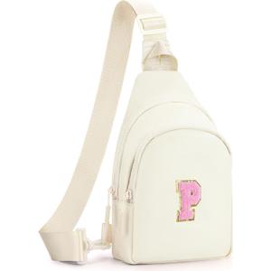 Birthday Gift for 5 6 7 8 9 10 11 12 13 14 15 16 Year Old Girls Fanny Pack Crossbody Bags for Women,Cute Trendy Stuff - Cream,P