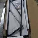 VEVOR Fixed Metal Awning 104 x 36 in, Window Awning Door Canopy, Stable Triangle Steel Frame Awnings for Doors Exterior Rain, Snow & Sunlight Protection for Door Entrance, Windows, Porches, Balconies