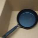 OXO Obsidian 12" Carbon Steel Frying Pan, Pre-Seasoned Skillet, Builds Natural Nonstick with Use, Induction Ready, Oven Safe, Removable Silicone Handle