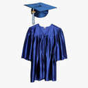 Shiny Child Graduation Cap, Gown, Tassel and 2025 Charm Set, Kindergarten Graduation and Kids Preschool M