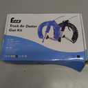 Air Blow Gun Kit Air Duster Cleaning Nozzle Blow Spray Tool Kit with 5 Meter Long Coil PU Air Hose,58mm(Black)