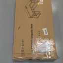 L Shaped Gaming Desk with Power Outlet & Led Light, 47 inch Reversible Computer Desk with Shelves, Hooks, and Drawer, Cornor Home Office Desk Table for Living Room, Bedroom, Black