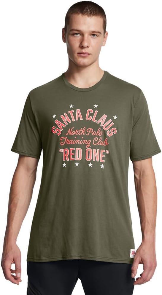 Under Armour Men's Project Rock Red One North Pole Training Club Short Sleeve T Shirtdisc (L)