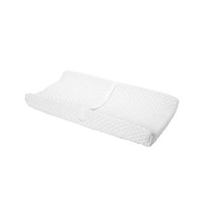Cotton Baby Changing Pad Waterproof Liner Contoured Diaper Change Pad for Dresser by Sleepah Breathable & Washable Cover Three-Sided with Certipur Certified Foam 