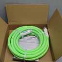 Fevone Kink Free Garden Hose 25 ft, All Weather Flexible, Heavy-Duty & Durable, Leak-Free Connection (Green)