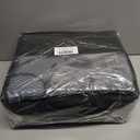 OLANLY Waterproof Outdoor Rug 6x9 ft, Outdoor Plastic Straw Rug with Flower Pattern, Reversible RV Mat for Patio, Camping, Balcony, Deck, Backyard, Black & Grey