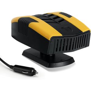 Pycoal Car Heater, 12V Portable Heater for Car Fast Heating Defogging & Defrosting, 2In1 Heating & Natural Wind Car Defroster, 360° Rotary Portable Car Heater with Automatic Poweroff Protection
