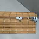 LazBlinds No Drill Cordless Bamboo Roman Shades, 39" W × 64" H, Brown