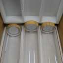 Glass Canisters With Airtight Bamboo Lids - 3 Pack 80oz Cereal Containers, Cookie Jars, Pasta Storage - Screw On Kitchen Jars