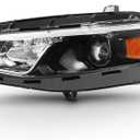 ACANII - For [Halogen Model] 2016 2017 2018 Chevy Malibu Headlight Headlamp Light Lamp Replacement - Left Driver Side (Driver Side)