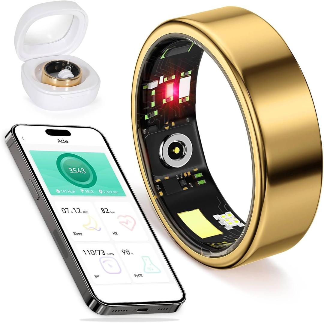 Health Tracker Fitness Sleep Monitor for Women (Gold8#) (8#(18.1mm))